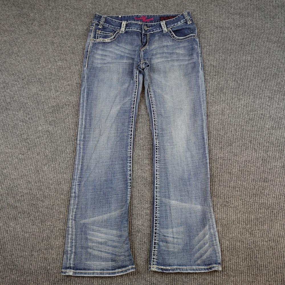 Rock And Roll Cowgirl Jeans Womens 32x32 Medium Wash Low Rise Bootcut W0-2233